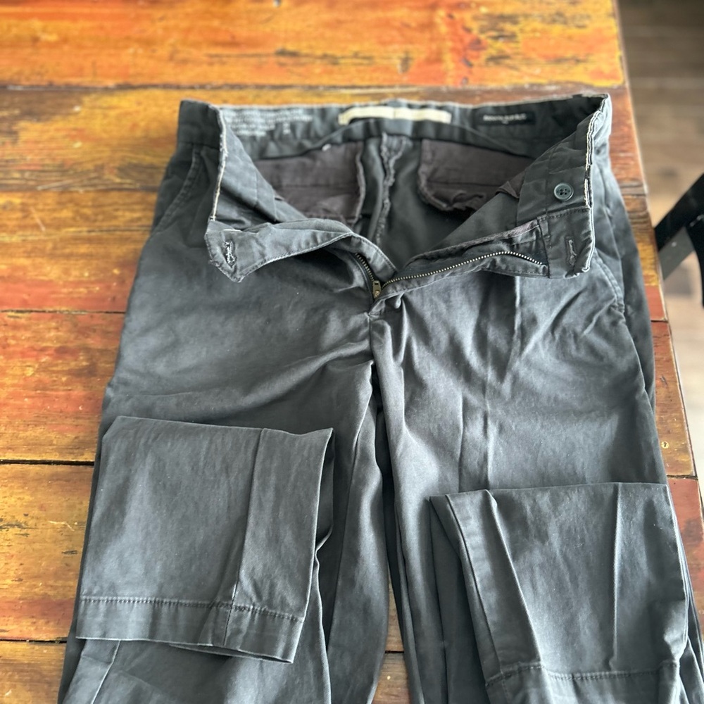 Banana Republic Charcoal Grey Lived In Chino Pants